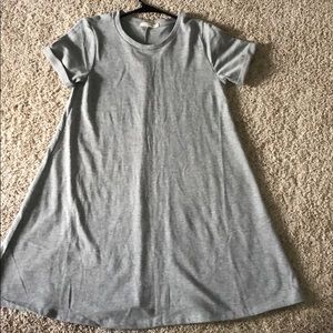 Grey t-shirt dress